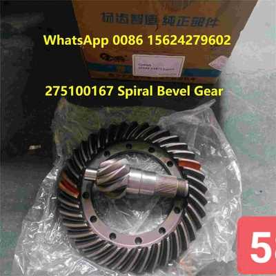 275100167 सर्पिल बेवल क्राउन व्हील पिनियन गियर XCMG ZL150GN व्हील लोडर स्पेयर पार्ट्स