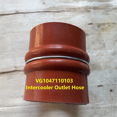 VG1047110103 इंटरकूलर आउटलेट नली HOWO ट्रक पार्ट्स VG1047110103/1 निकास Manifold A7 WD615 इंजन