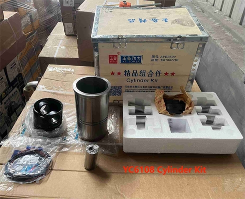 YC6108 पिस्टन Yuchai इंजन पार्ट्स सिलेंडर लाइनर पिस्टन रिंग